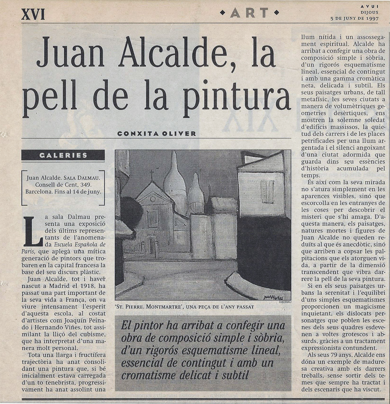 Últimas obras de Juan Alcalde - Galería de arte en Barcelona Dalmau