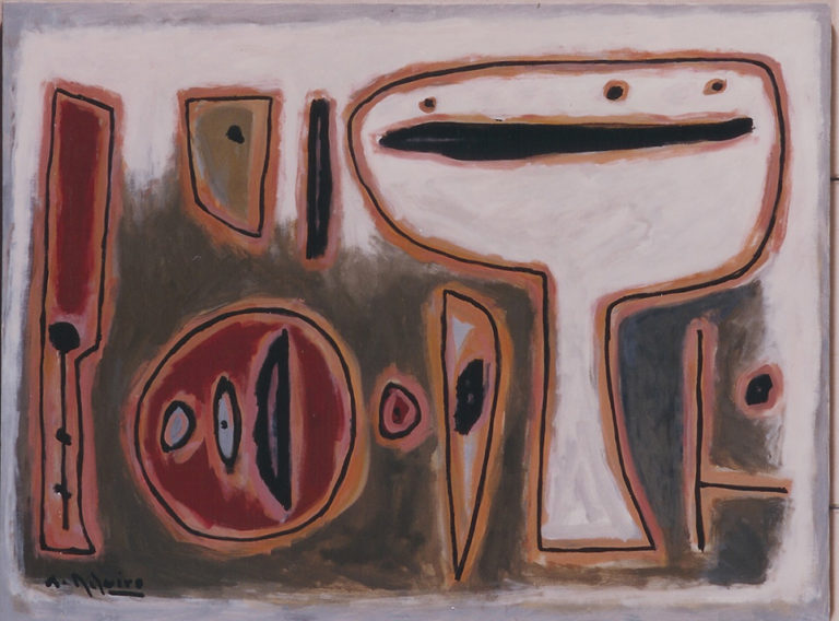 Alceu Ribeiro óleo sobre tela en la galería de arte de Barcelona Sala Dalmau