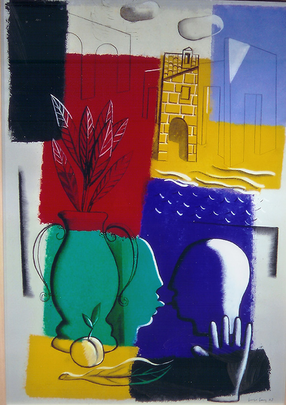 Obras del pintor Jorge Gay en la galería de arte de Barcelona Sala Dalmau